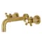 Kingston Brass KS8127BX Metropolitan 2-Handle 8" Wall Mount Bathroom Faucet, Brass KS8127BX - alternate 1